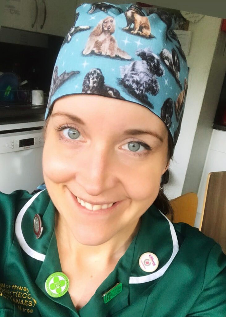 cocker spaniel surgical scrub hat