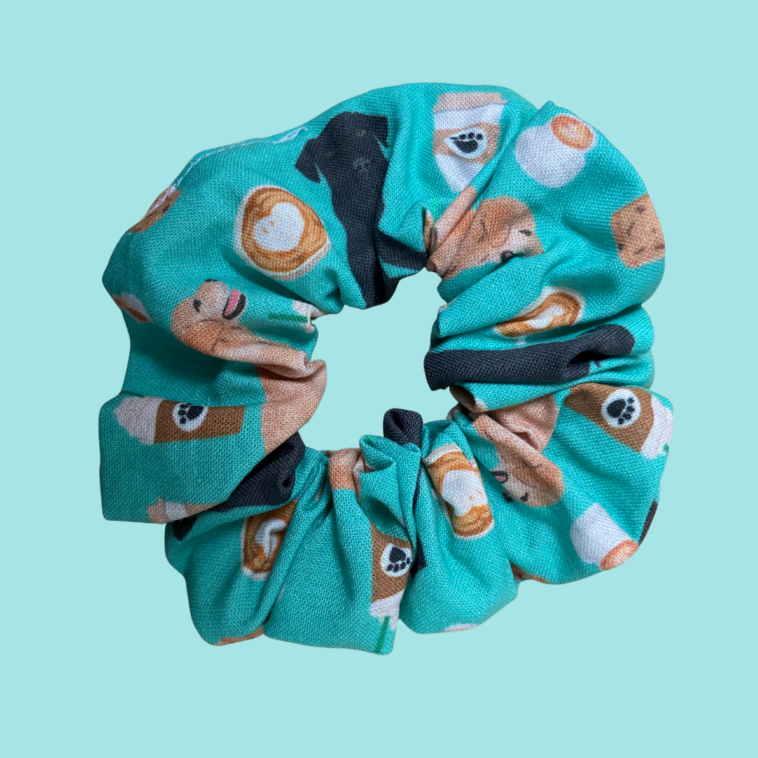 Labradors and Coffee Scrunchie