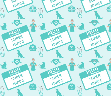 Hello My Name is Super Nurse Scrub Hat