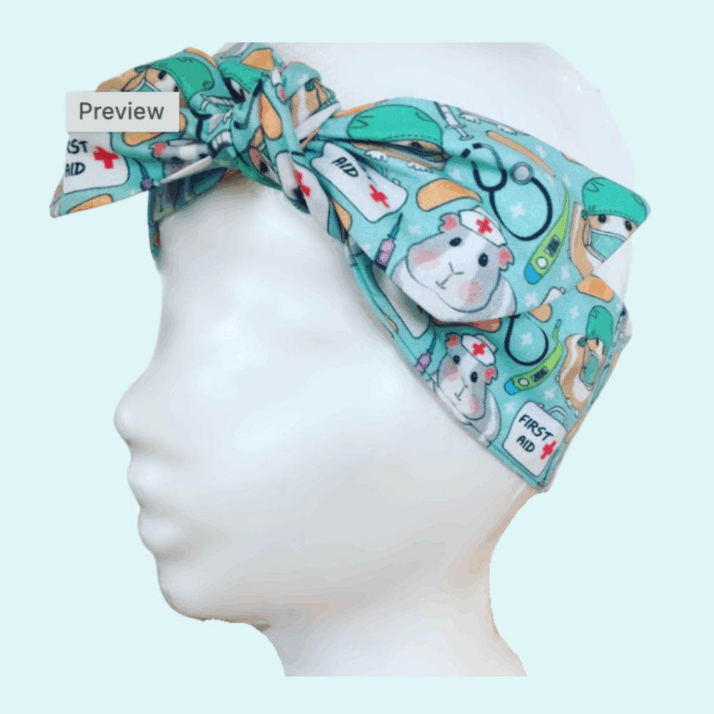 Scrub hat headband