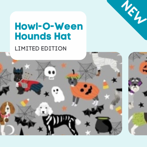 howloween scrub hat dog